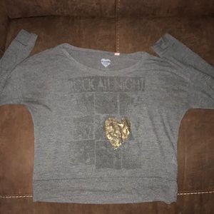 🐩Grey “rock all night” sweater🐩